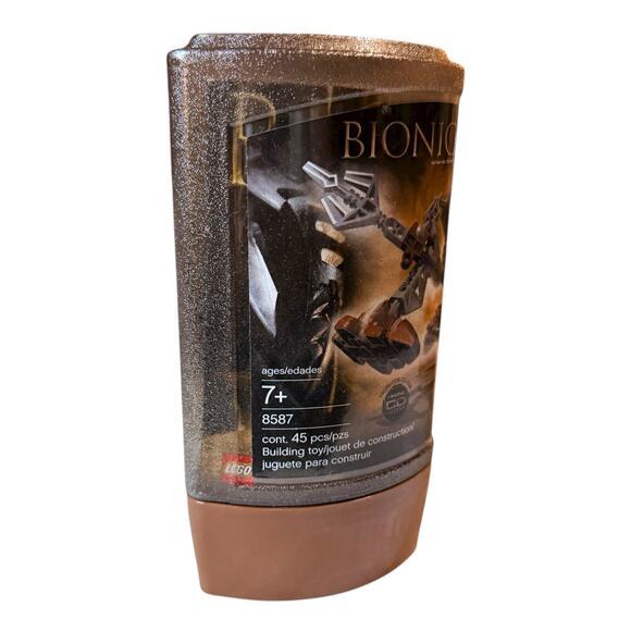 Vintage LEGO BIONICLE Rahkshi PanRahk Brown Orange 8587 Canister Complete Set - Picture 10 of 12